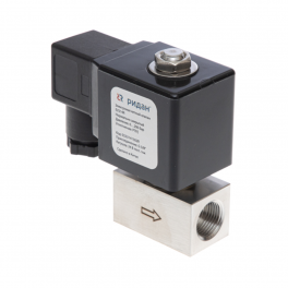 032U141531R Клапан электромагнитный EV214R, G 3/8, Ду 1,5 мм, PTFE, НЗ, 0...250 бар, с катушкой 220V