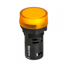 Сигнальная LED лампа, желтый, 220V AC/DC IP65 MT22-SA35